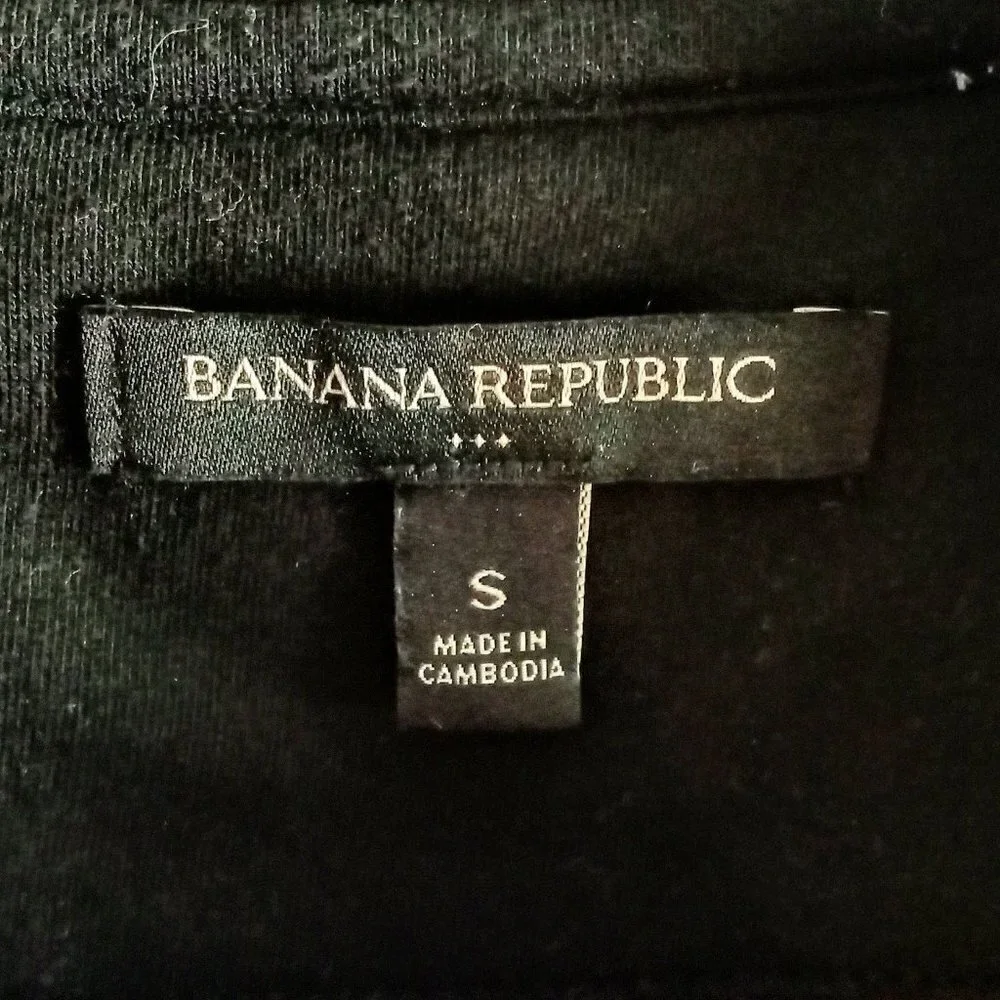 Banana Republic Slate Blue Grey Full Zip LS Sweater